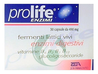 Prolife Enzimi Integratore Alimentare di Fermenti Lattici 30 Capsule